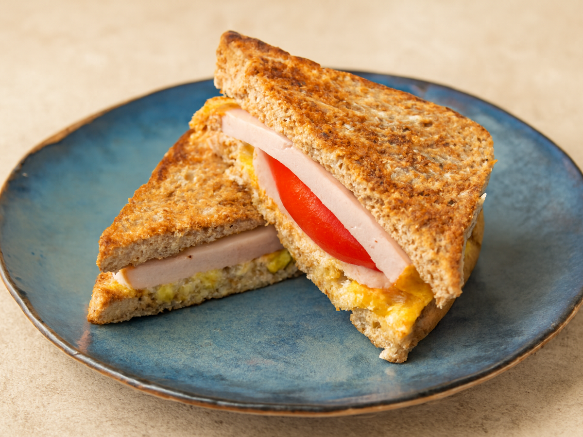 3 Kaşık Yulafla Doyurucu Tost Omlet 🌾🍳