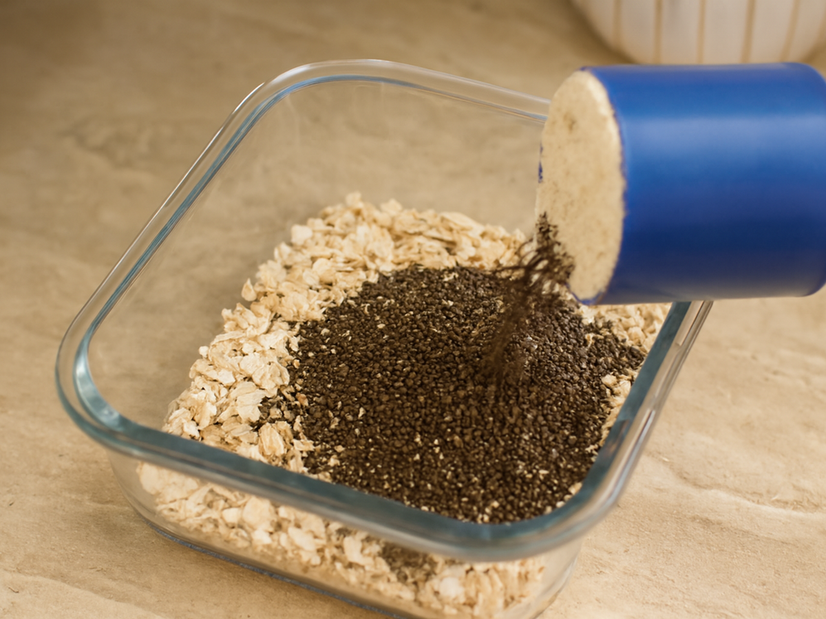 Chia tohumlarını ekleyin