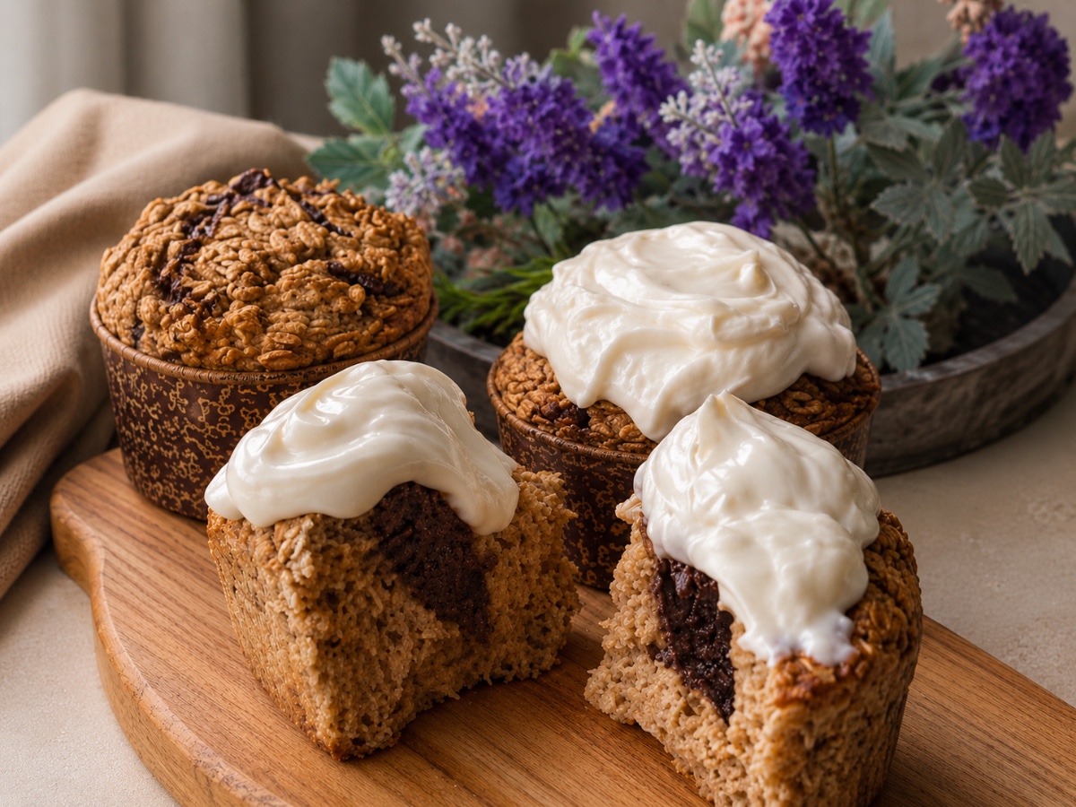 Yulaflı Muzlu Muffin