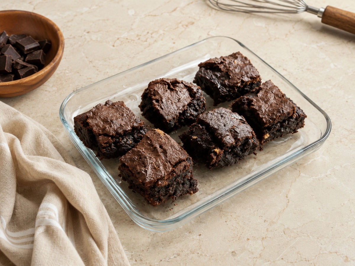 Rafine Şekersiz, Glutensiz Sağlıklı Brownie Küpleri